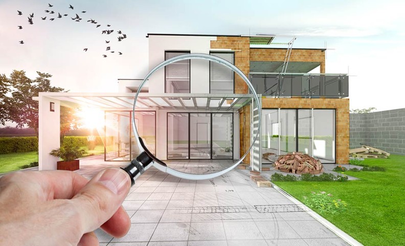 Batiment inspecté de près à la loupe