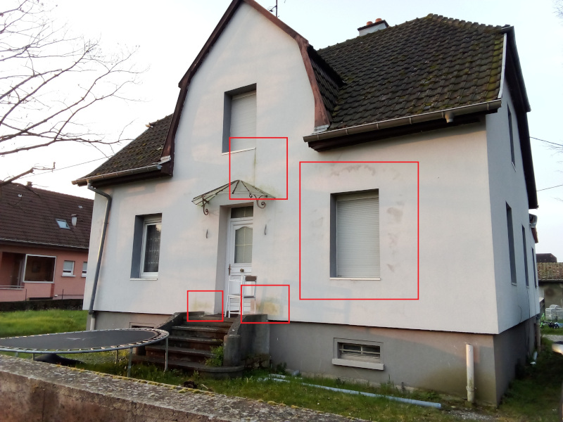 camera thermique montrant les déperdtions thermiques d'une maison